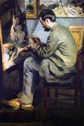 Portrait of Jean Frederic Bazille Auguste renoir